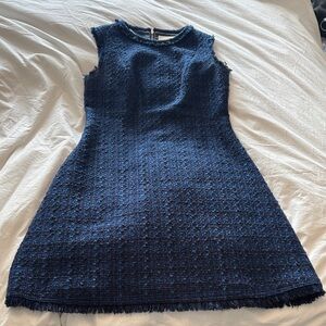 Kate Spade Midnight Blue Tweed Mini Dress